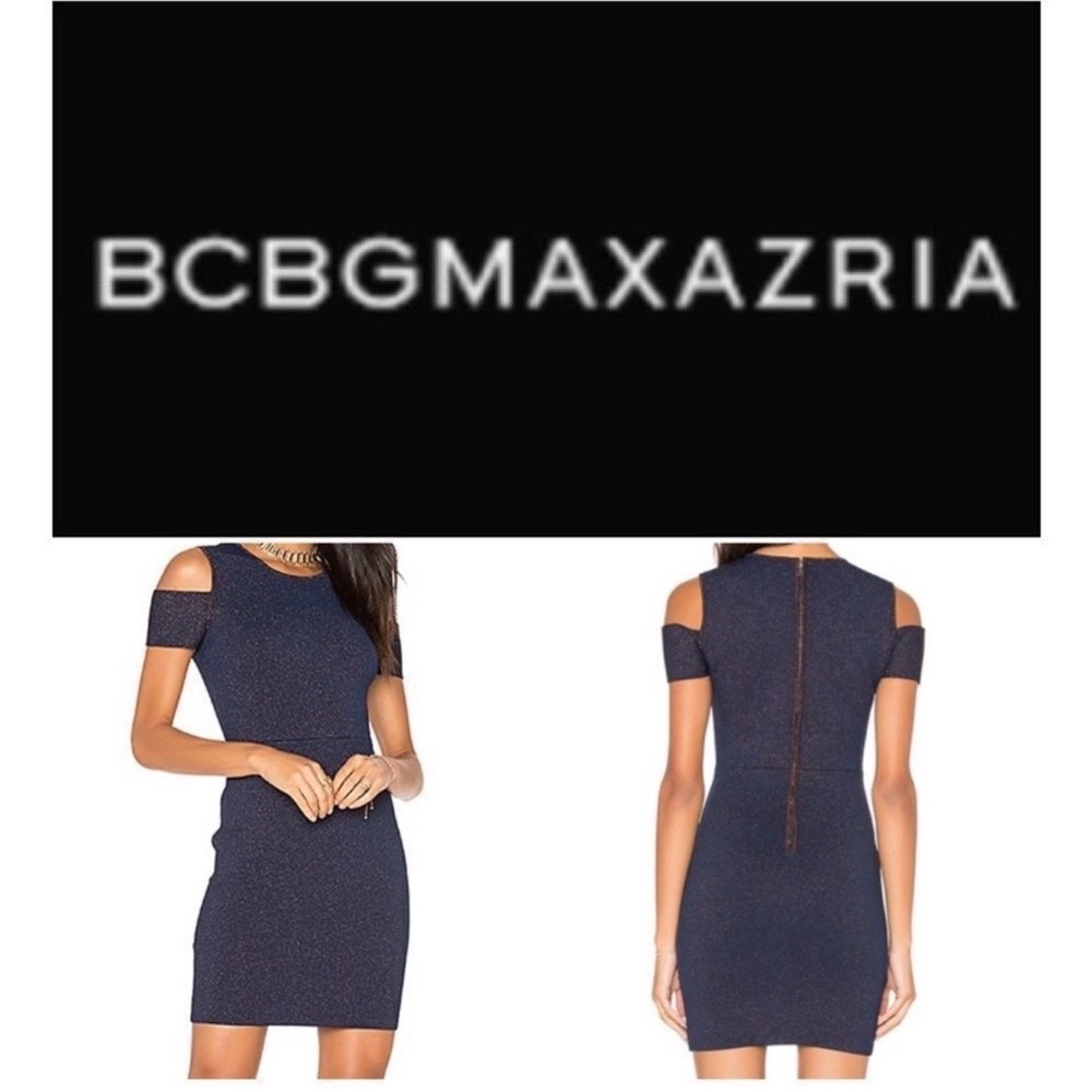 BCBGMaxAzria Midnight Blue Cutout Mini Dress